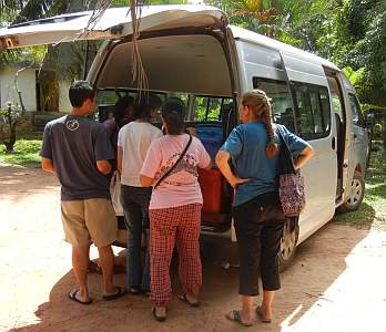 Loading the van