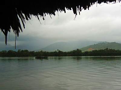 Morning rain clouds on the estuary