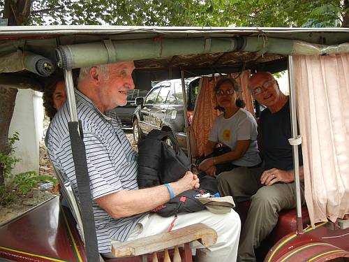 Visitors in tuk-tuk