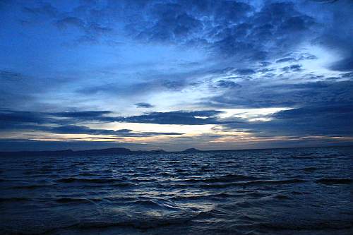 Gulf of Thailand at sunset