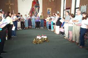 Morning prayer in the Bethany chapel