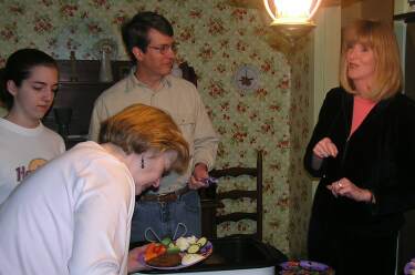 Emily and David Browne, Betty Leet, and Whitney Baker