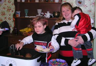 Guests at the birthday party