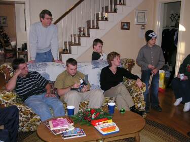 Living room of the Pewee house