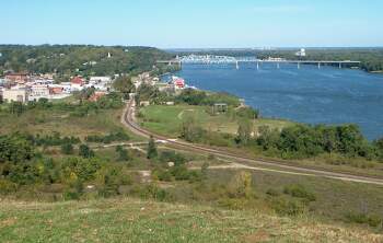 Hannibal, Missouri on the Mississippi River