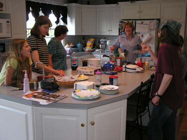 Getting the food ready