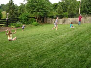 Kids in the backyard