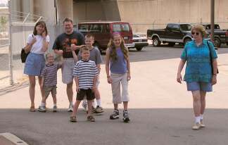Martha and Mark and kids, and Aunt Jane