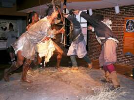 A colonial era exhibit