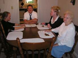 At home after the funeral