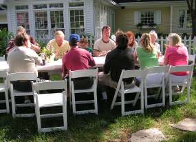 Eating in the sun