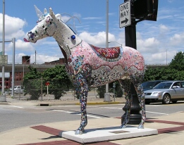Horse at Louisville Glassworks
