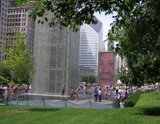 Millennium Park fountaiin