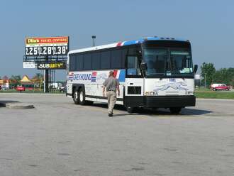 Greyhound bus from Chicago to Louisville