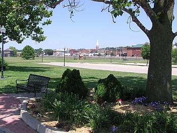 Waterfront park at Fort Madison