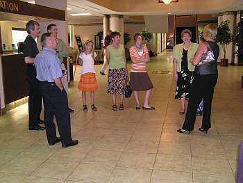 Gathering in the hotel