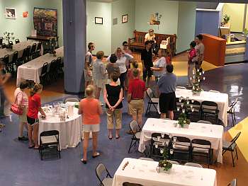 Setting up the reception