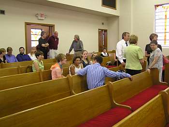 Rehearsal at the church