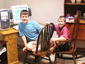 Working on the computer