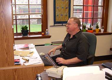 Ed McGovern in his office