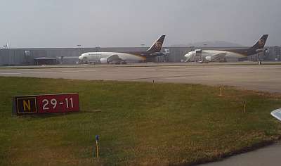 UPS planes in Louisville