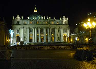 St. Peter's after dark