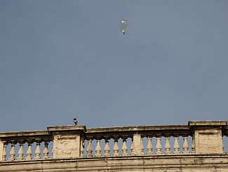 Ballon in sky over St. Peter's
