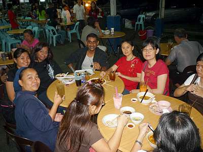 Dinner at a hawker center