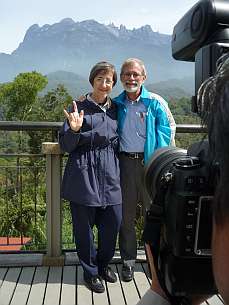 Arlene Trant, Charlie Dittmeier, and Mt Kinabalu