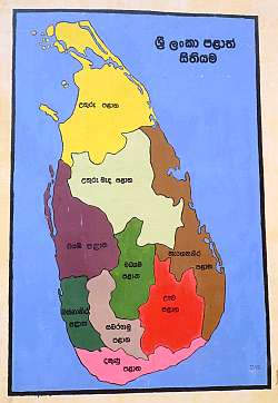 Map of Sri Lanka