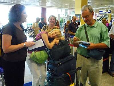 At Phnom Penh airport