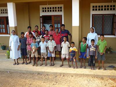 At the boys' hostel