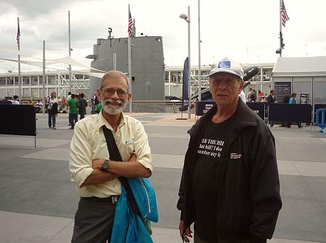 Charlie Dittmeier and Bill Sigler on flight deck