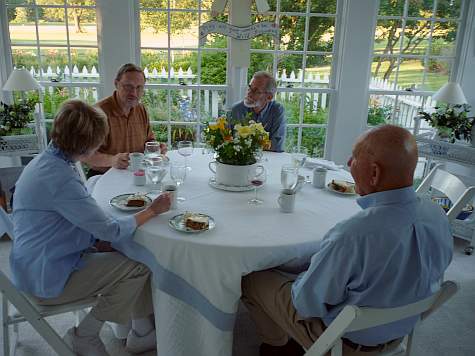 Judith English, Fr. Bob Ray, Charlie Dittmeier, Jim English