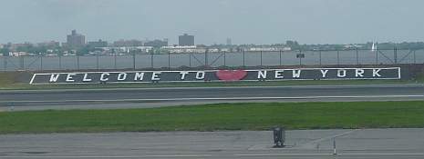 LaGuardia airport sign