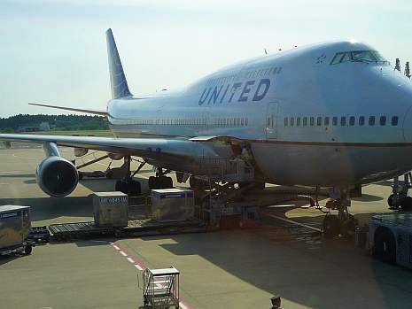 B747 at Narita Airport in Tokyo