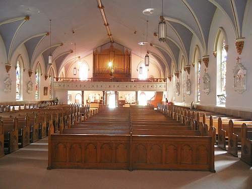 The nave of the church