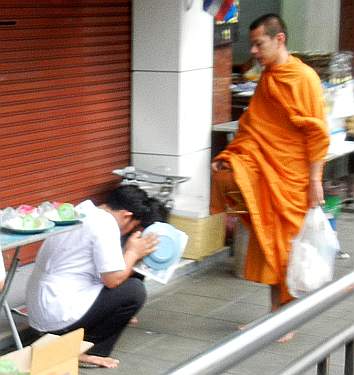 A monk in Bangkok
