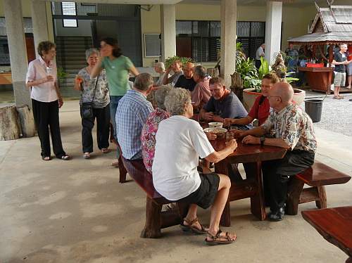 Social gathering before supper