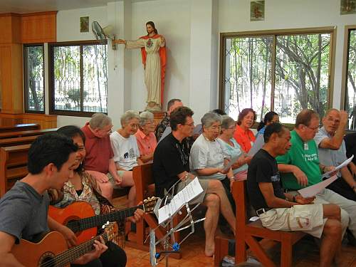 Singing at mass