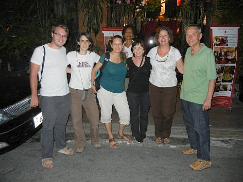 Dinner the first night in Cambodia