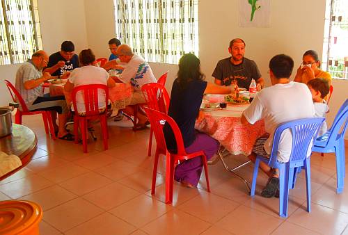 The group at lunch