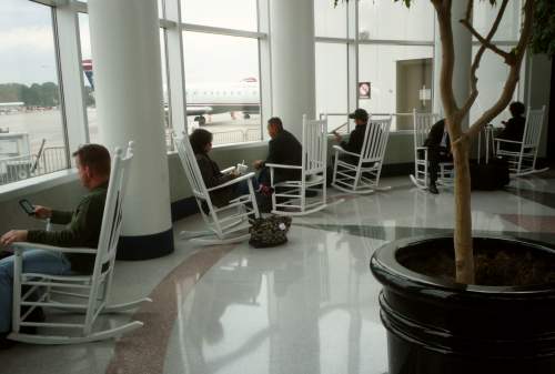Sitting area in North Carolina airport
