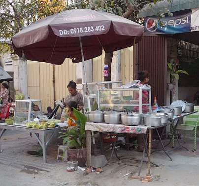 Rice shop ready for supper