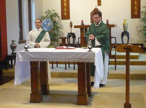 Morning liturgy at the Stanley House