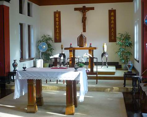 Chinese-style chapel at Maryknoll Hong Kong