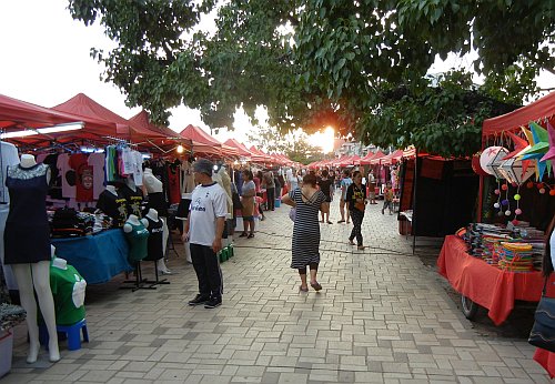 At the night market