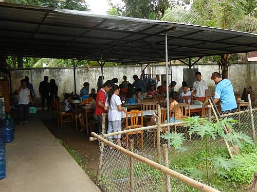 Lunch time for the students