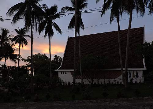 St. Michael Church at dusk
