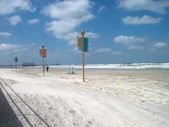 The famous beach at Daytona